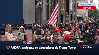 Cristina Londoño entrevista a Rosangel de Cafecito Break En Frente de Trump Tower Despues Del Veredicto