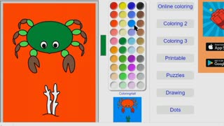 Coloring sea fish online is easy and unique