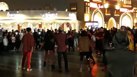 Indian dancers at Global village Dubai