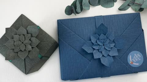 DIY Gift Wrapping - Wrapping A Gift Box With Origami Flower For Mother's Day