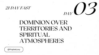 21 DAYS OF DOMINION // DAY 3 // DR. LOVY L. ELIAS