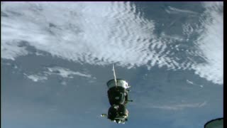 Soyuz MS 18 Undocking from International Space Station