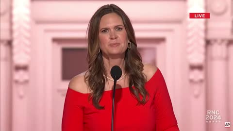 RNC HIGHLIGHT: SARAH HUCKABEE SANDERS HONORS TRUMP