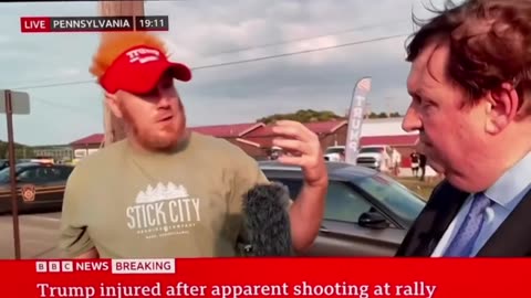 BBC Reporter Interviews Man Who Saw Trump Shooter Before, During, After (Full, Unedited Interview!)