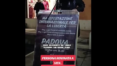 Padova - Manifestazione internazionale per la libertà.