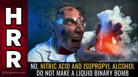No, nitric acid and isopropyl alcohol do not make a liquid binary bomb