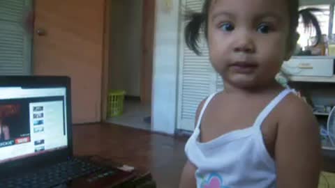 2 Year Old Baby Girl Sings Hero By Mariah Carrey