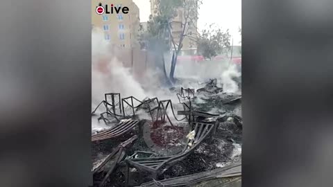 Huge fire engulfs Egypt's Al-Ahram film studio