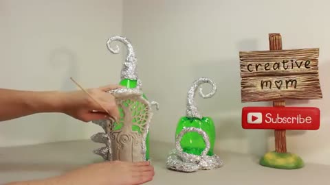 ❣DIY Two Fairy House Lamps Using a Plastic Bottle❣