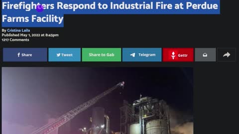 Another Fire At Major Food Plant