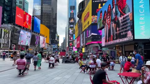 【4K】WALK Times Square NEW YORK City USA 4k video Travel