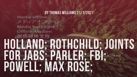 Holland; Rothchild; Joints for Jabs; Parler; FBI; Powell; Max Rose;