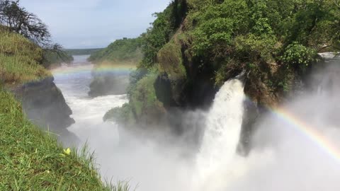 Rainbow on Waterfall