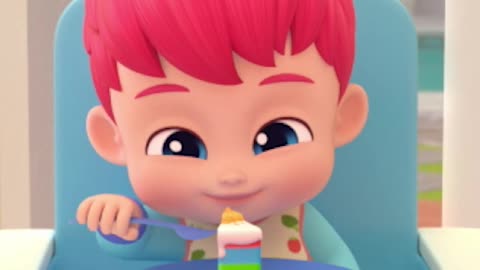Hungry Cartoon Boy Eating Fun | Kids Food Adventure Cartoon 🍔🎉