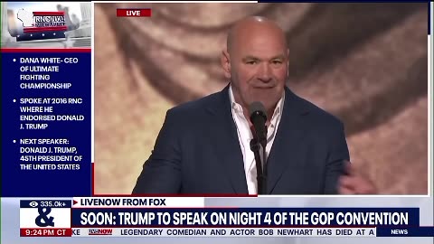 Dana white UFC CEO president at rnc national convention 7/20/24