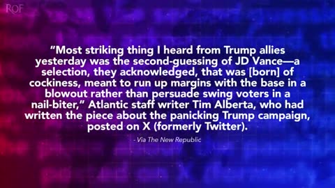 Trump Is Dying Inside As JD Vance Flops Hard.