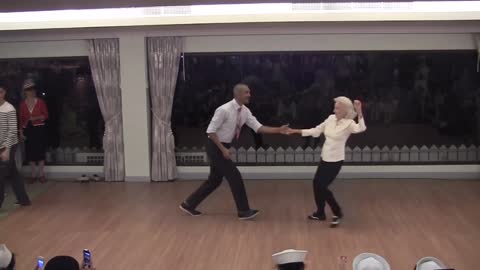 Men Line Up To Dance With This 90-Year-Old On Her Birthday