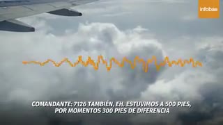 Video pelea en un avión en el aire