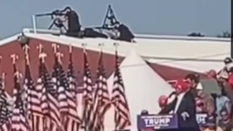 Trump shot at PA rally July 13th 2024 Video of shooting and Return Fire.