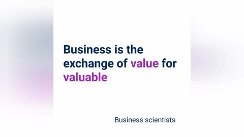 The best and real definition of business