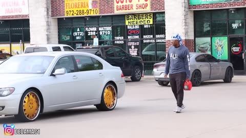 Dumping Gasoline On Cars In The Hood Prank GONE VERY WRONG!