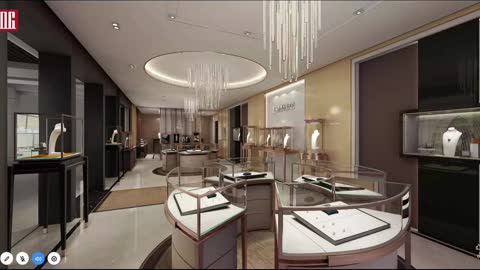 Bahrain jewelry showcase custom project