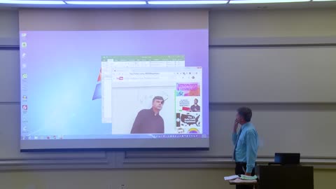 Math Professor's Hilarious Projector Screen Fix! 😂🎓 #viral #funny