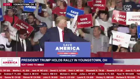 President Donald Trump Rally at Youngstown, Ohio- September 17, 2022