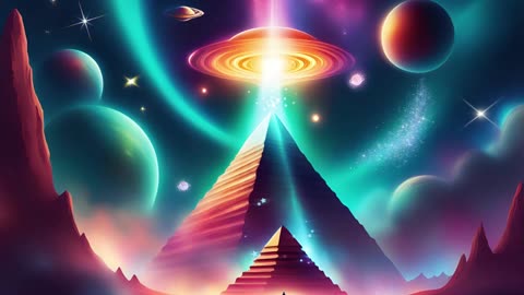 (No Sound) Cosmic Dream Digital Art 1 of 4 TV/PC Screensaver Background