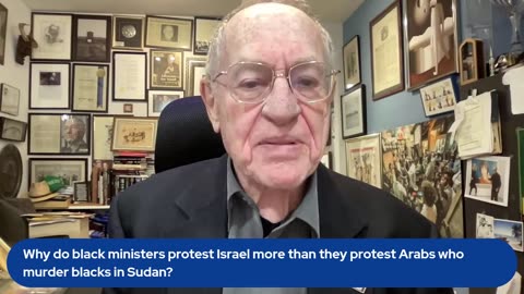 Why do Black ministers protest Isreal more than they protest Arabs who murder Blacks in Sudan?