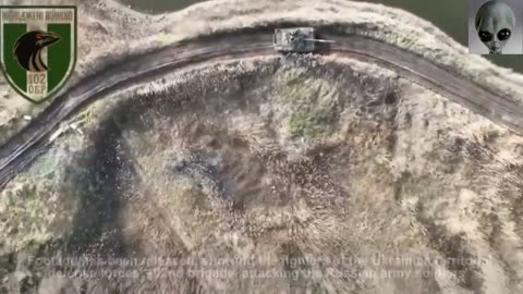 Ukrainian tanks approach Russian's position and deliver strikes continuously