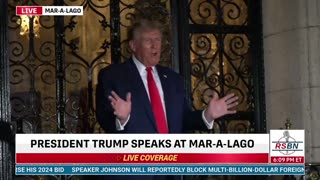 President Trump Delivers Remarks at Mar-a-lago After Crooked Judge Issues $355M fine