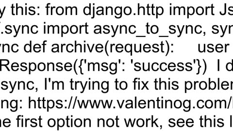 How do I access user in Django Async view