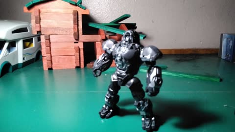 Optimus primal Transformers stop motion animation transformation