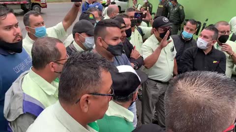 La gerente hizo presencia en el patio taller