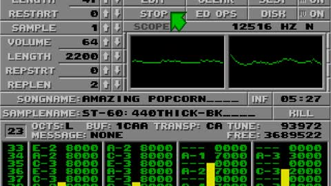 Amiga and Atari ST Protracker Music Mods - Amazing Popcorn