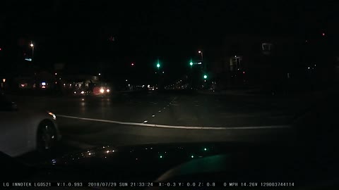 Car Pulled over After Racing at Stoplight