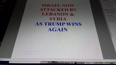 Israel Attacked By Syria & Lebanon As Trump Wins Again