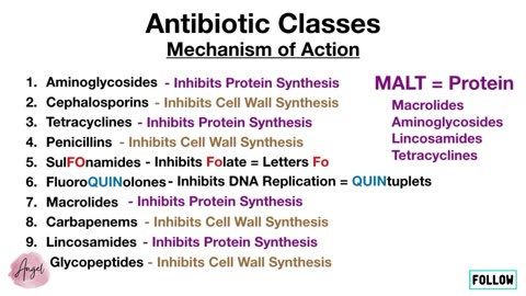 Antibiotic Classes_ Mnemonic, Coverage, Mechanism of Action [Pharmacology Made Easy]