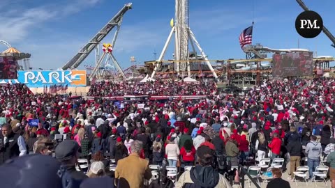 Current view of 80,000 Trump supportes in NJ! It’s beautiful!