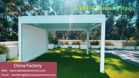 Kakadu Aluminum Durable Louver Pergola Garden Gazebo Pergola Motorized Pergola