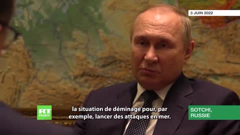 Vladimir Poutine sur l'exportation de céréales depuis l'Ukraine