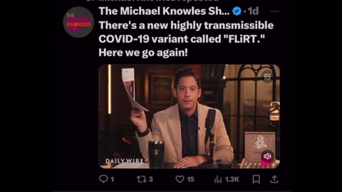 Michael Knowles on X: After Covid, An All New, Sexier Virus Named "FLIRT!"