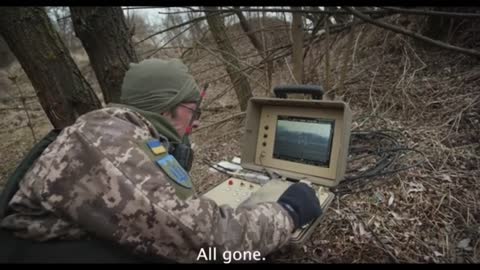 Anti tank weapon in ukraine in action