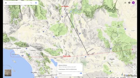 Airborne Flat Earth Analysis in Infrared, Las Vegas from 28000' and 190 miles away!