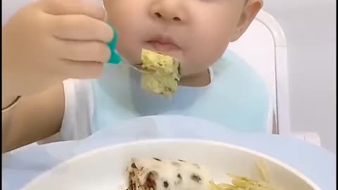 Baby chinese super eating #1 ...baby cute