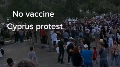 Covid 19 No vaccine protest cyprus