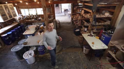 Make your POTTERY STUDIO all about the WORKFLOW!!! Matthew Kelly Pottery Studio Tour