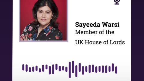 UK House of Lords member Sayeeda Warsi urges condemnation for Gaza crisis