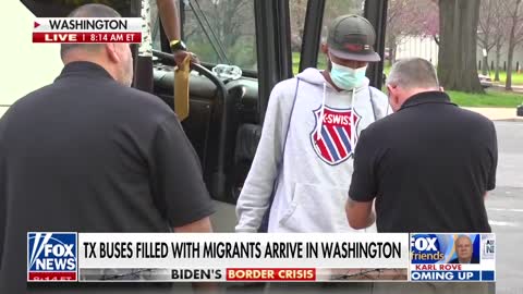 Fox News: First Texas Bus Drops Off Migrants Blocks from U.S. Capitol in Washington, DC